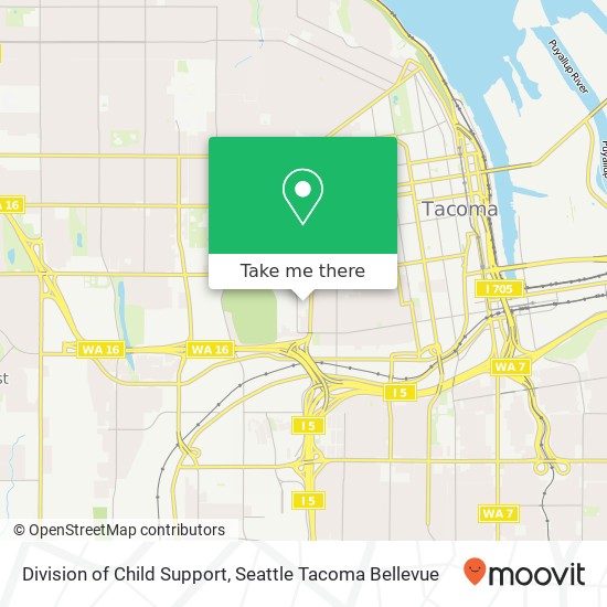 Division of Child Support map