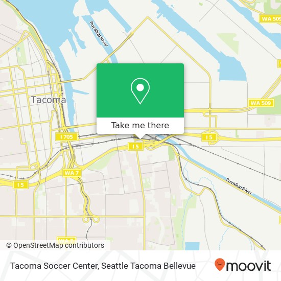 Tacoma Soccer Center map