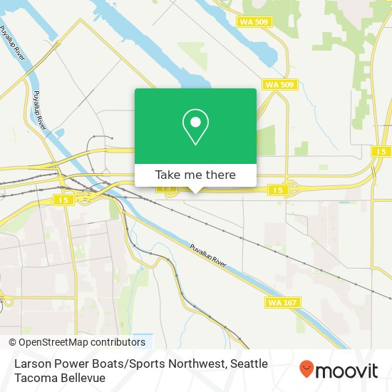 Larson Power Boats / Sports Northwest map