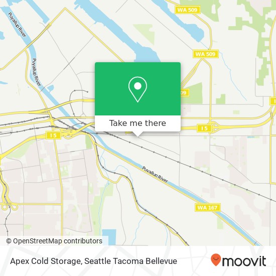 Apex Cold Storage map