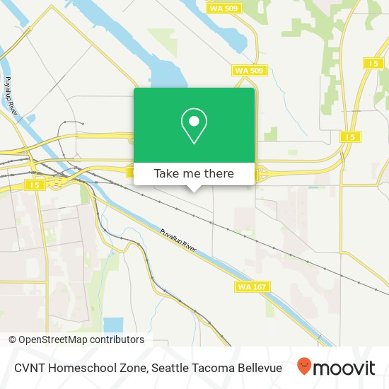 CVNT Homeschool Zone map
