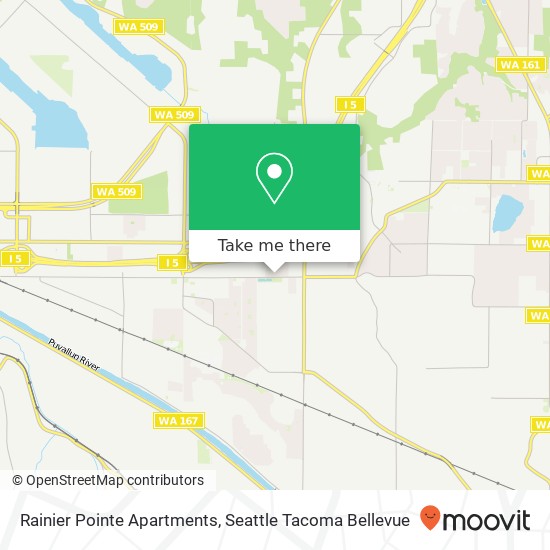 Mapa de Rainier Pointe Apartments