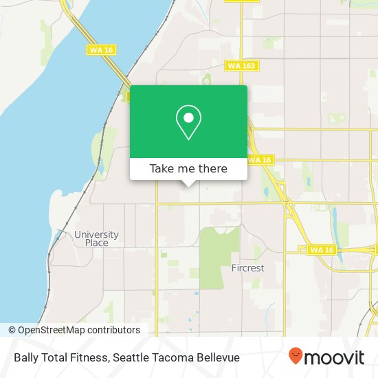 Bally Total Fitness map