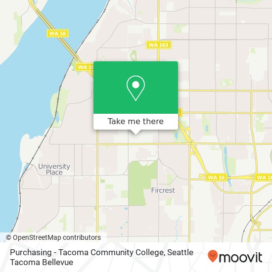 Purchasing - Tacoma Community College map