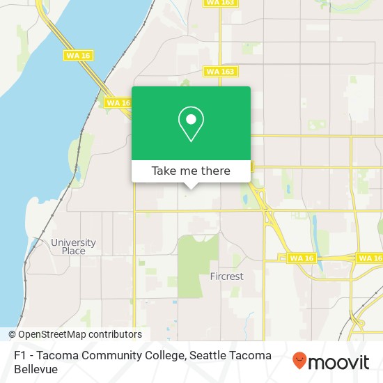 Mapa de F1 - Tacoma Community College