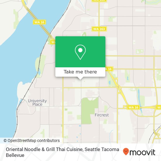 Mapa de Oriental Noodle & Grill Thai Cuisine