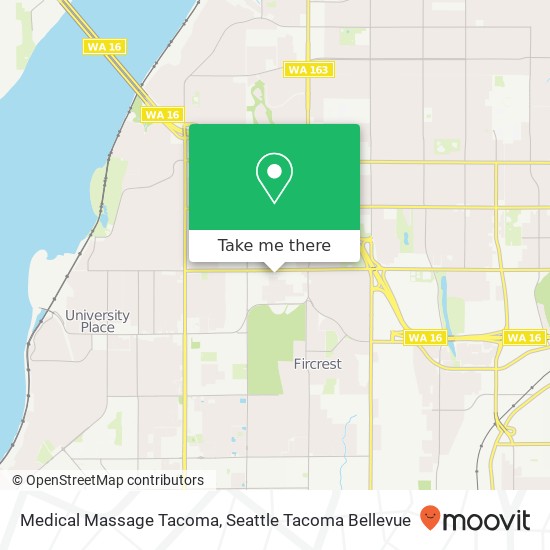 Mapa de Medical Massage Tacoma