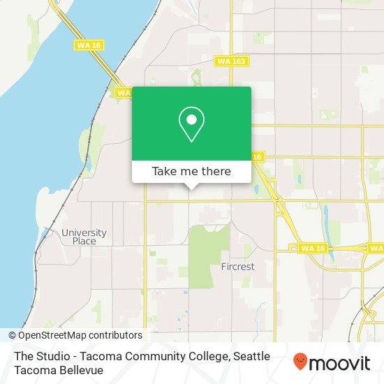 The Studio - Tacoma Community College map