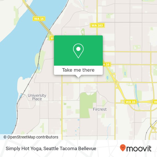 Mapa de Simply Hot Yoga
