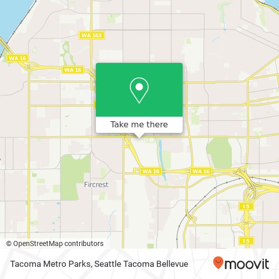Mapa de Tacoma Metro Parks