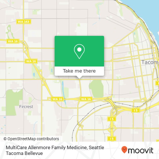 MultiCare Allenmore Family Medicine map