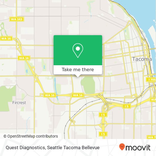 Quest Diagnostics map