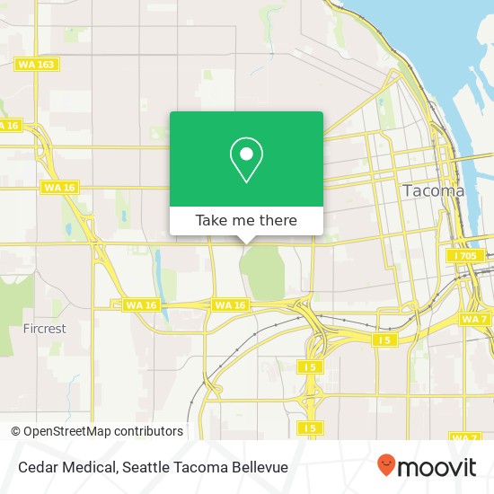 Cedar Medical map