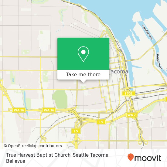 Mapa de True Harvest Baptist Church