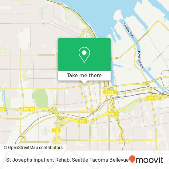 St Josephs Inpatient Rehab map