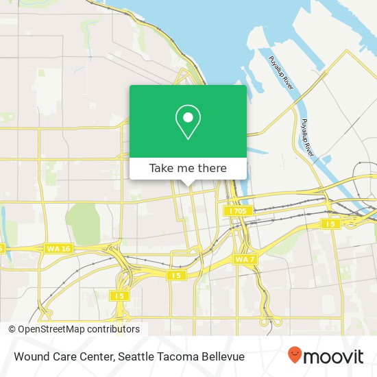 Wound Care Center map