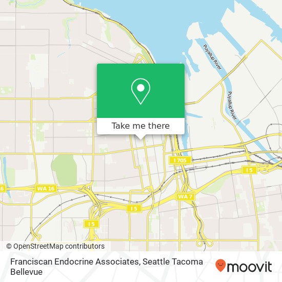 Franciscan Endocrine Associates map