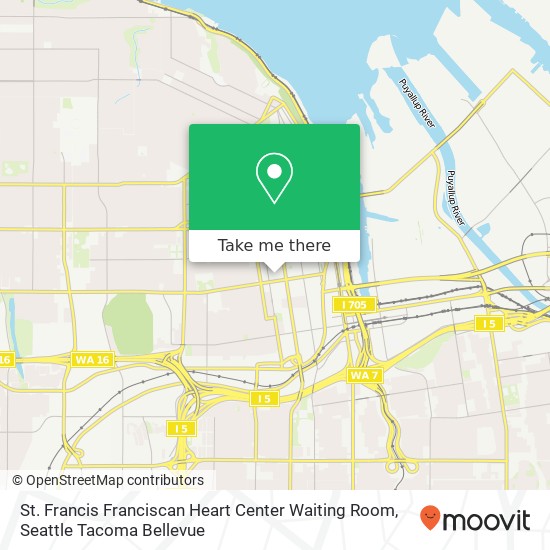 Mapa de St. Francis Franciscan Heart Center Waiting Room