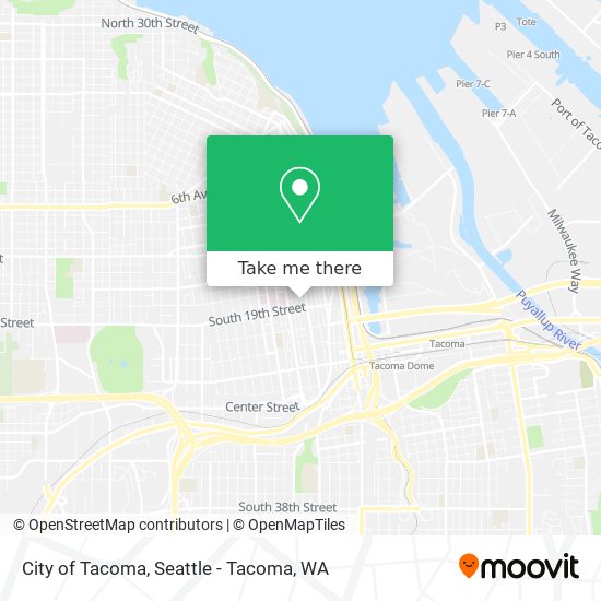 City of Tacoma map
