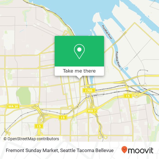 Fremont Sunday Market map