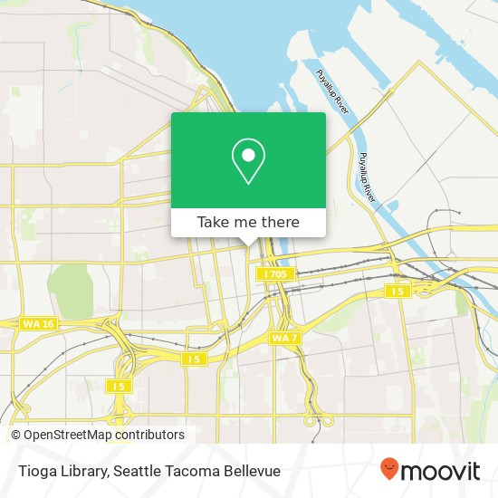 Mapa de Tioga Library