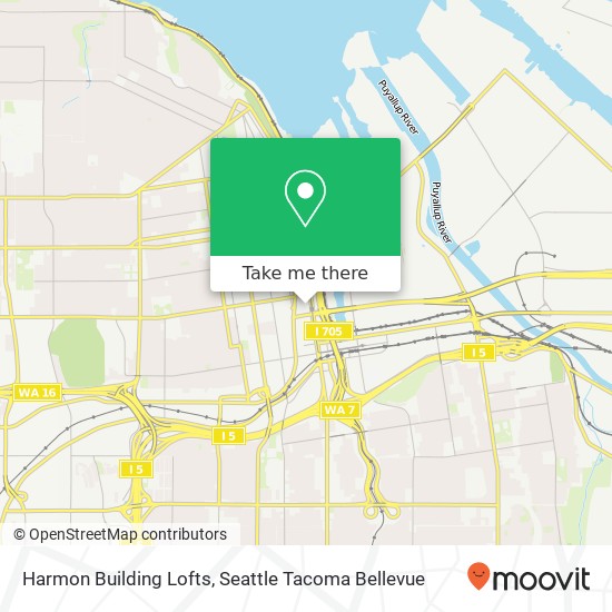 Mapa de Harmon Building Lofts