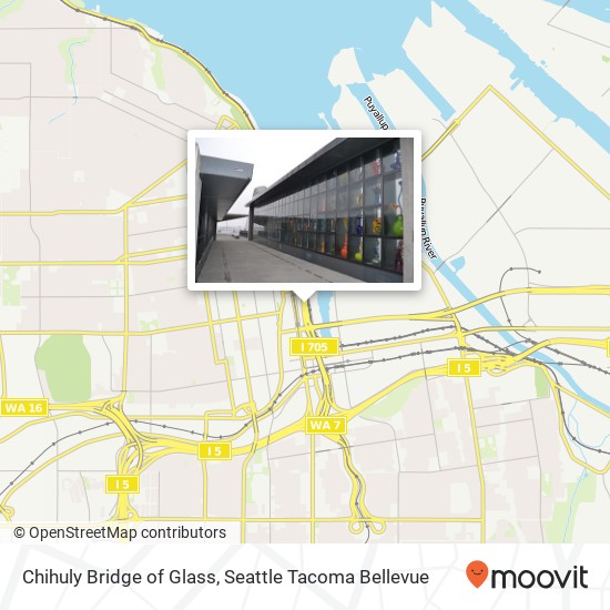 Chihuly Bridge of Glass map