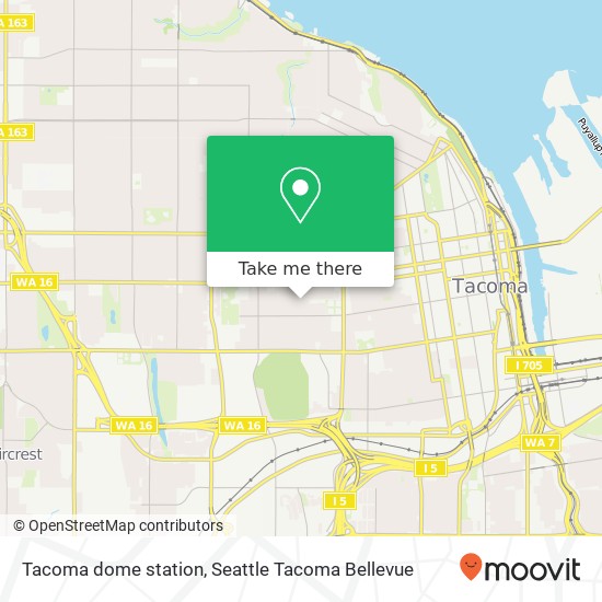 Tacoma dome station map