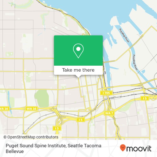 Puget Sound Spine Institute map