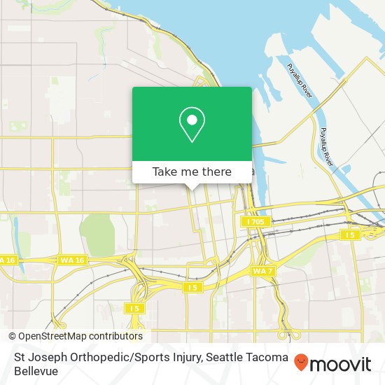 St Joseph Orthopedic / Sports Injury map