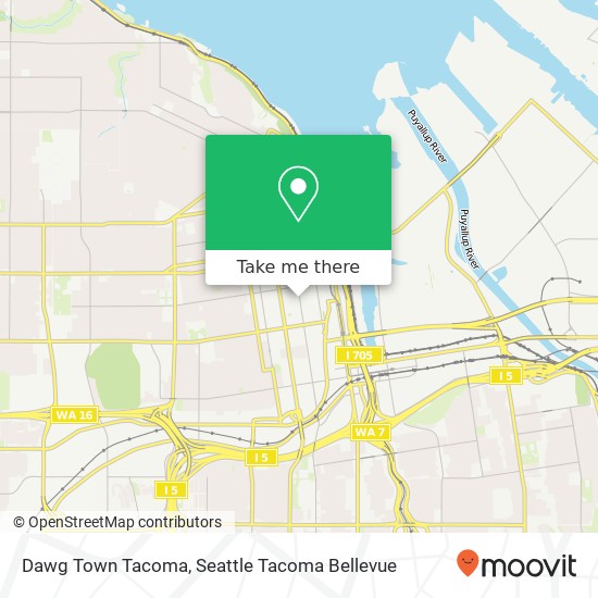Mapa de Dawg Town Tacoma