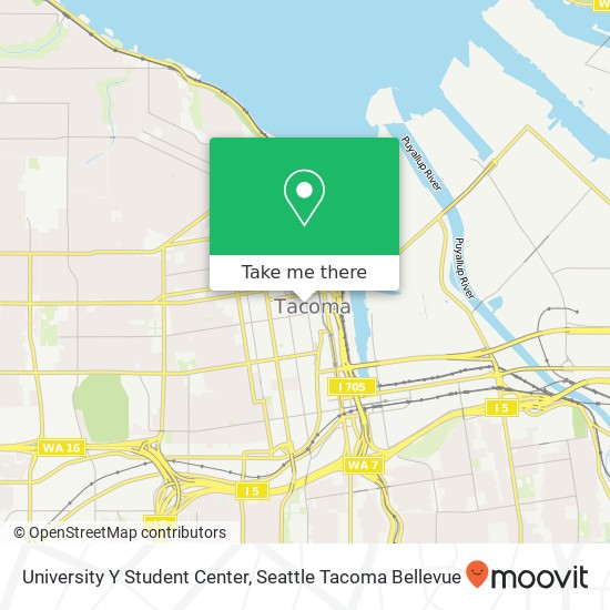University Y Student Center map
