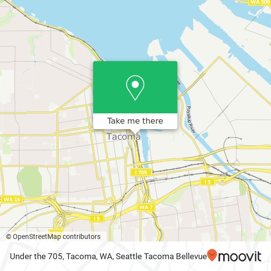 Mapa de Under the 705, Tacoma, WA