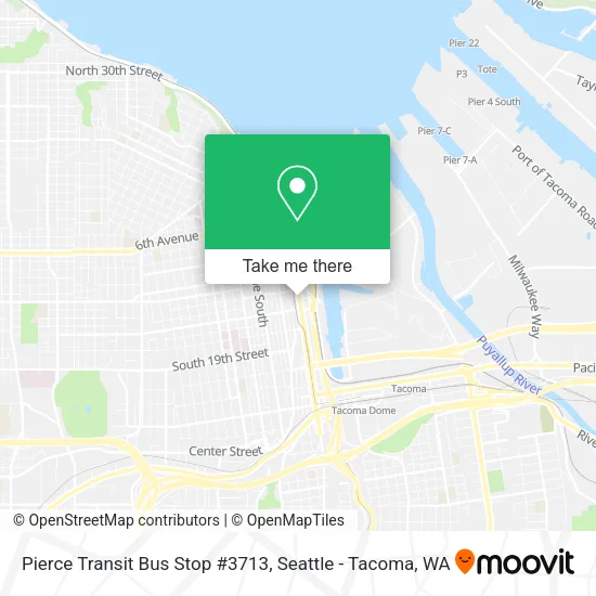 Pierce Transit Bus Stop #3713 map