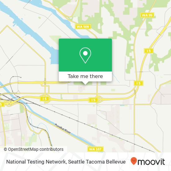 Mapa de National Testing Network