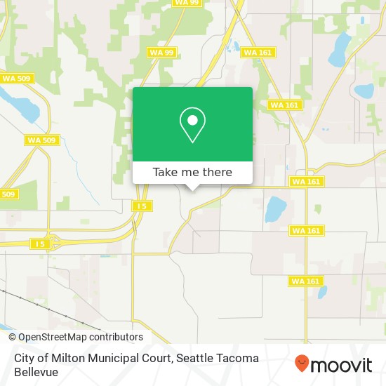 City of Milton Municipal Court map