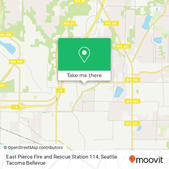 East Pierce Fire and Rescue Station 114 map