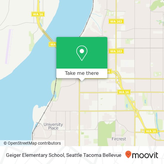 Geiger Elementary School map