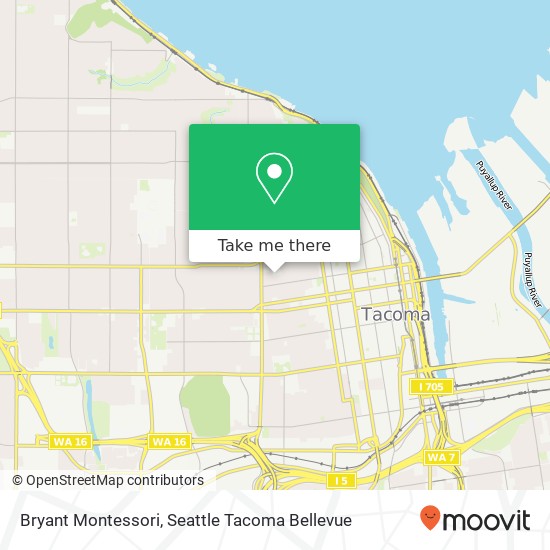 Bryant Montessori map