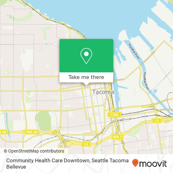 Community Health Care Downtown map