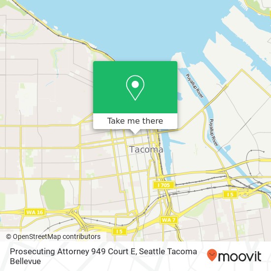 Mapa de Prosecuting Attorney 949 Court E