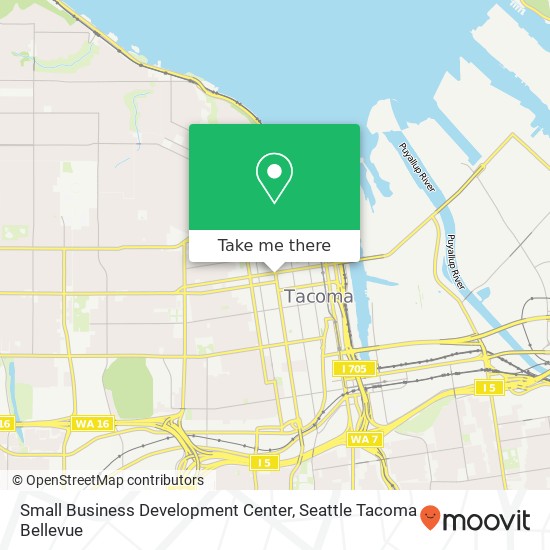 Mapa de Small Business Development Center