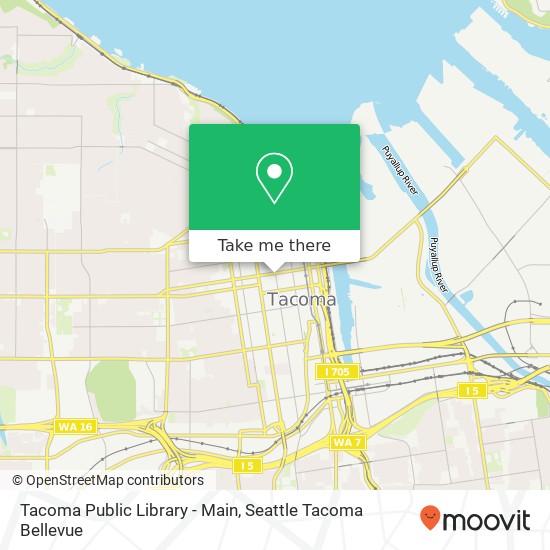 Mapa de Tacoma Public Library - Main