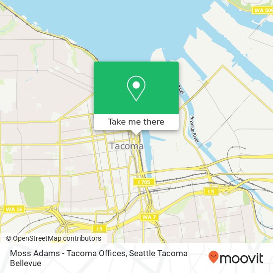 Mapa de Moss Adams - Tacoma Offices