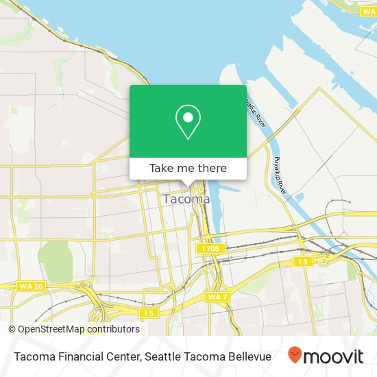 Mapa de Tacoma Financial Center