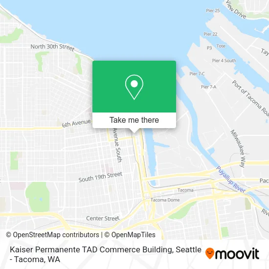 Mapa de Kaiser Permanente TAD Commerce Building