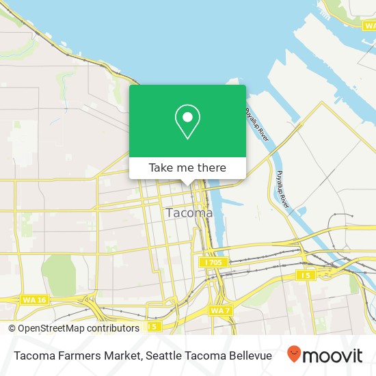 Tacoma Farmers Market map