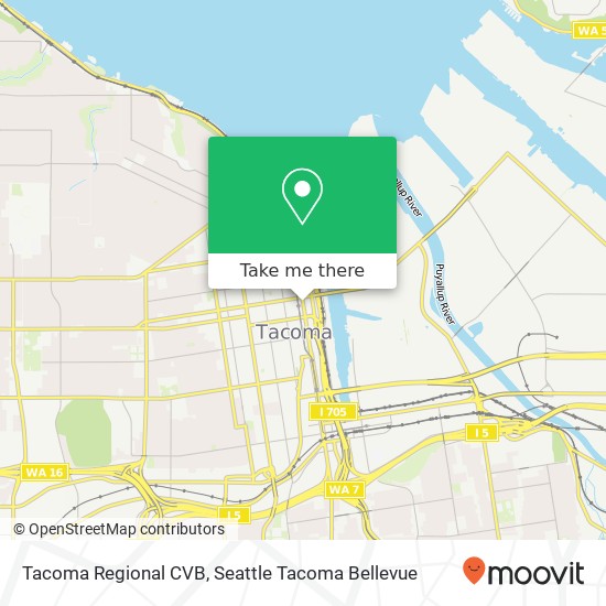 Mapa de Tacoma Regional CVB