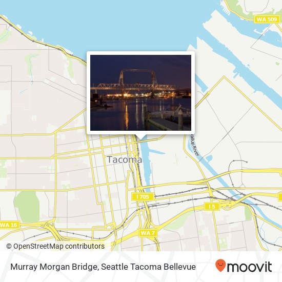 Mapa de Murray Morgan Bridge