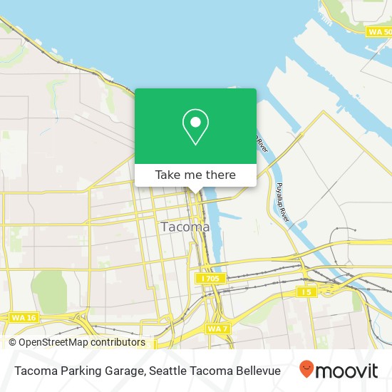 Mapa de Tacoma Parking Garage